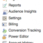 Správce reklam - panel možností