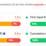 ukázkové měření core web vitals