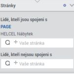 Okno pro vložení facebookové stránky