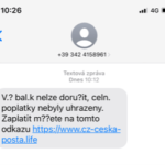 Podvodné SMS České pošty